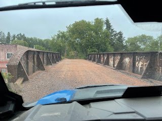  Neat bridge crossing into Hurley. 