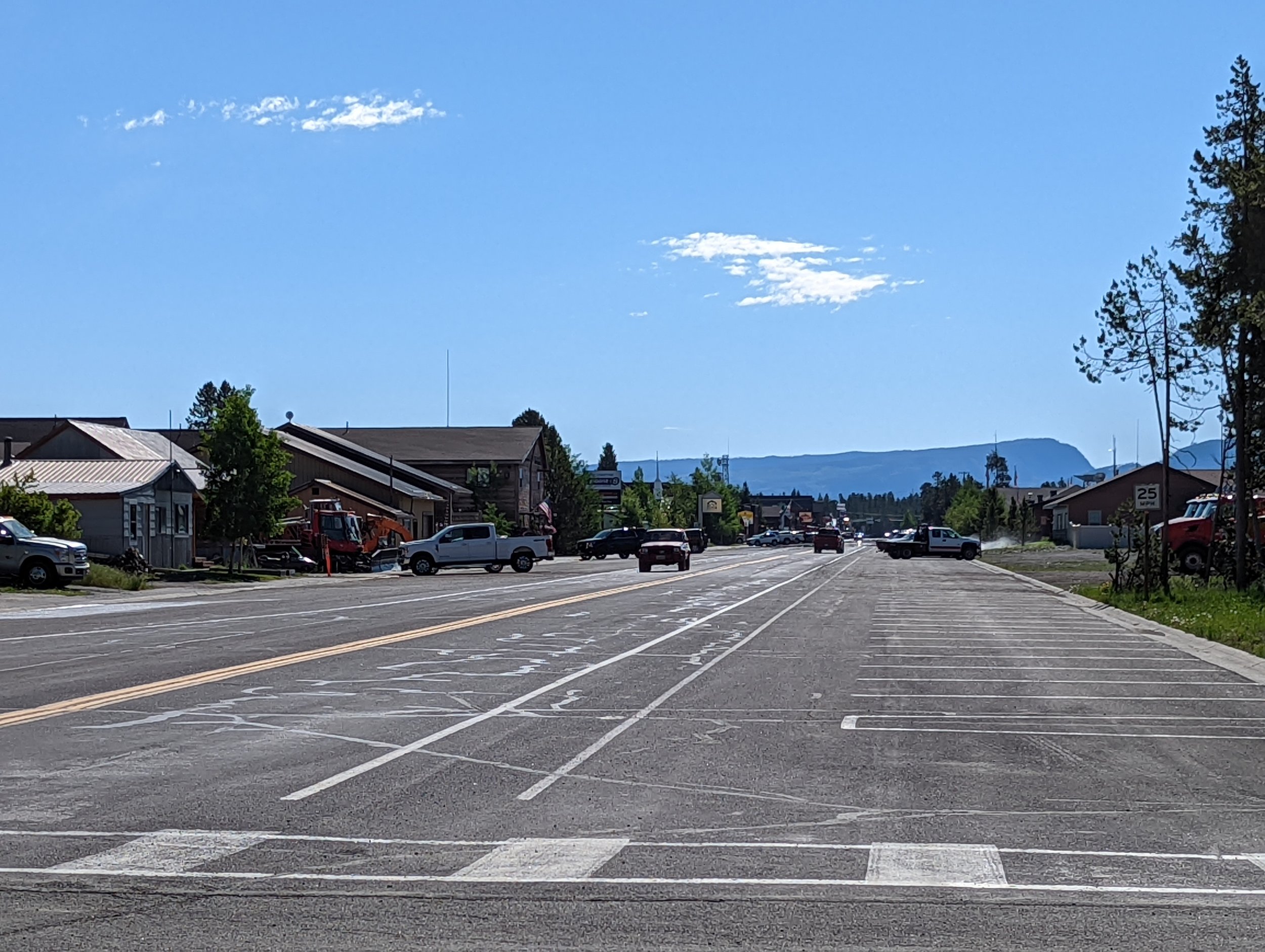  Coming into town from the trail… 