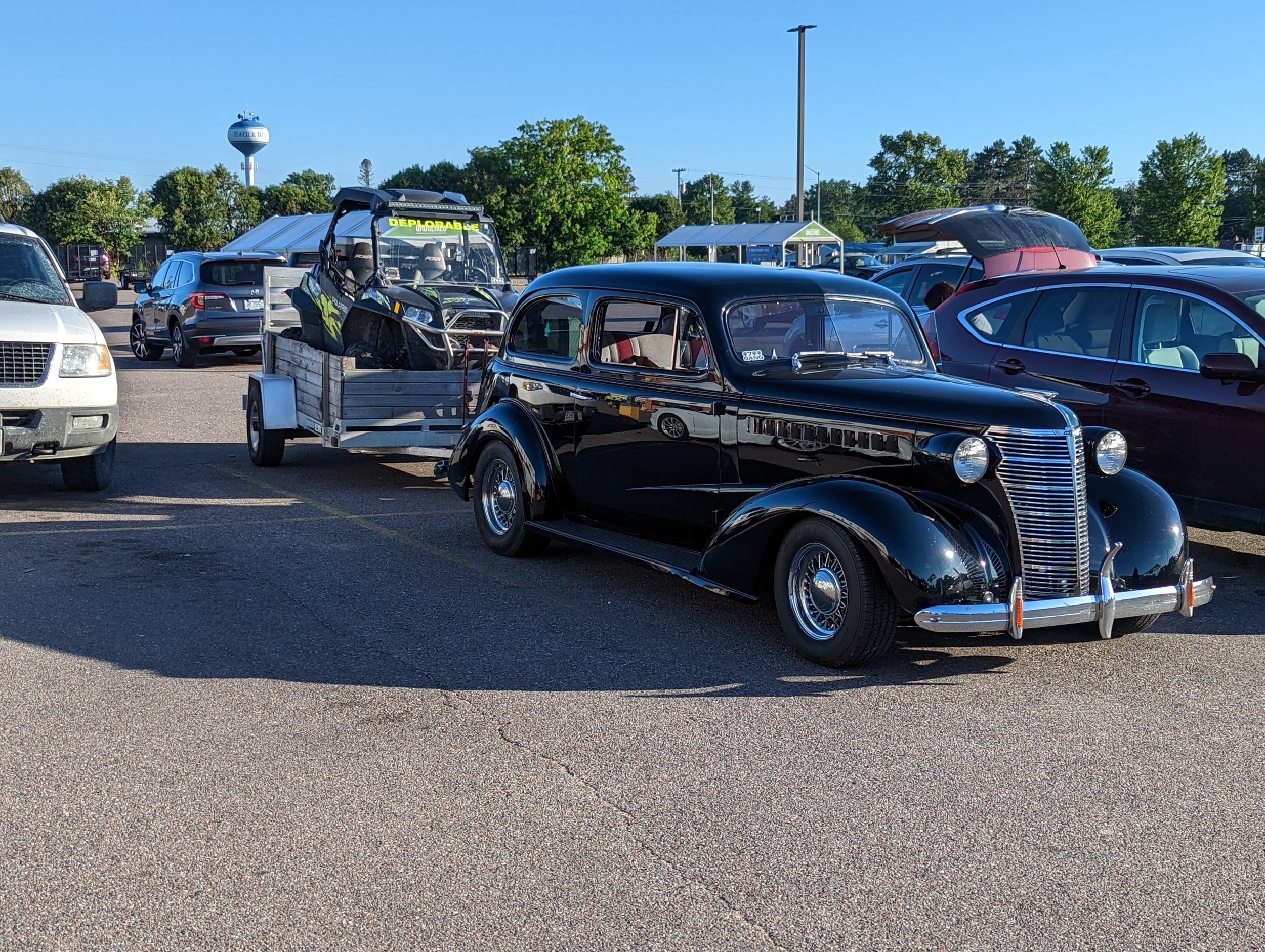  This was taken in a parking lot in Eagle River, Wisconsin! 
