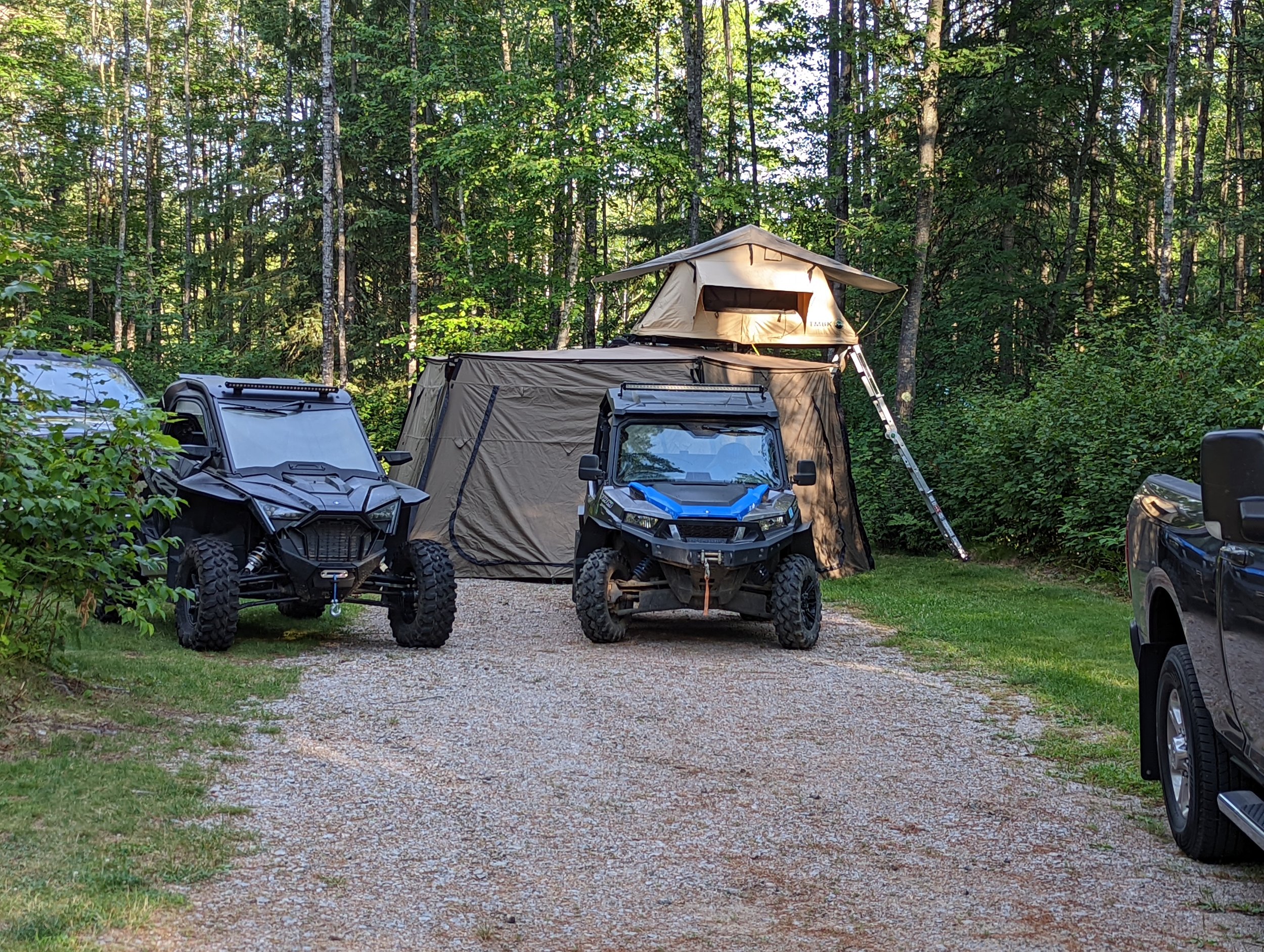  Our campsite at Torch Lake Campground, Be sure to read our review!  Search or browse our blog to view. 