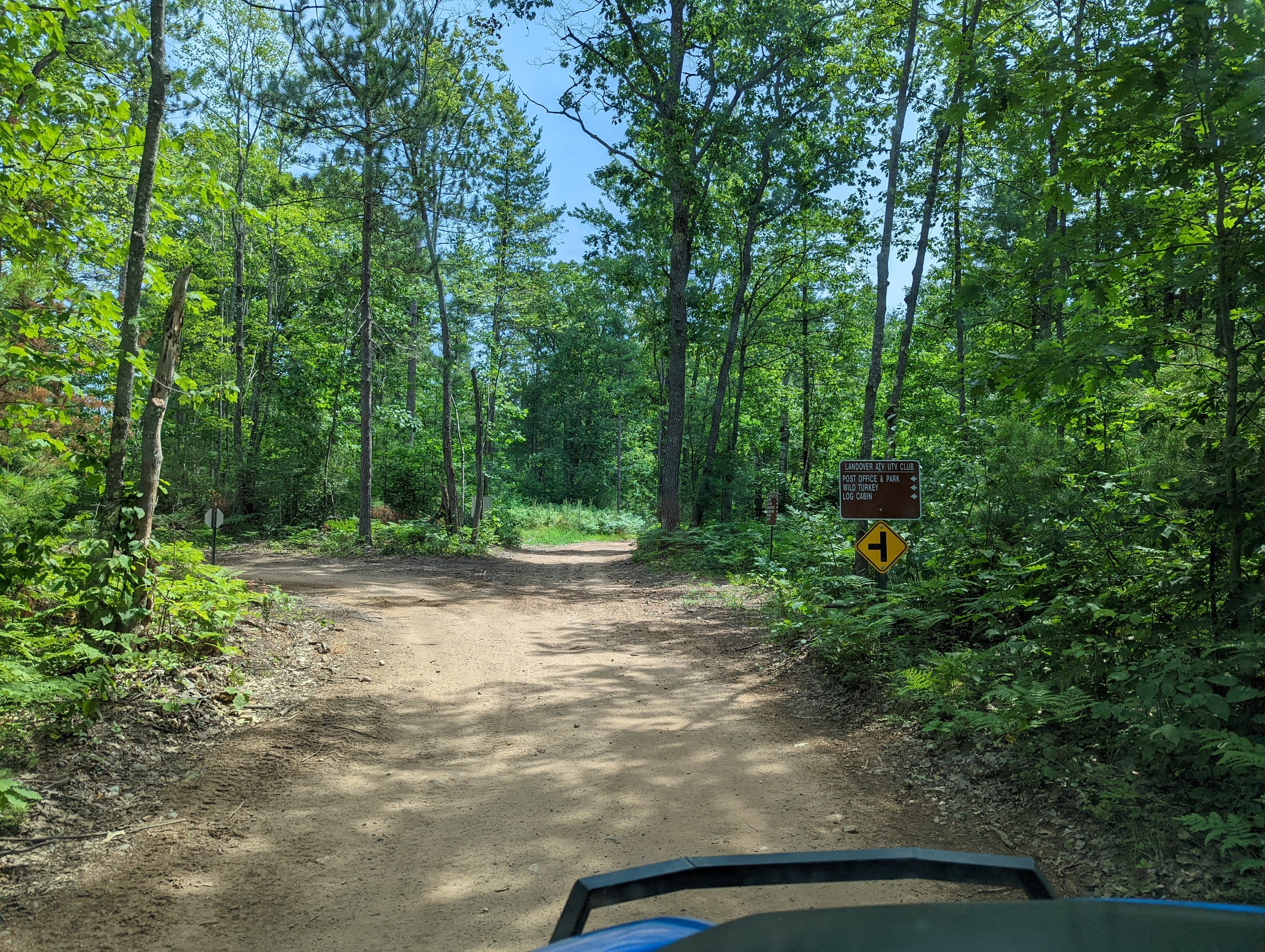  Photo is from the trail south east of Conover, showing the great signage for the off-road trails! 