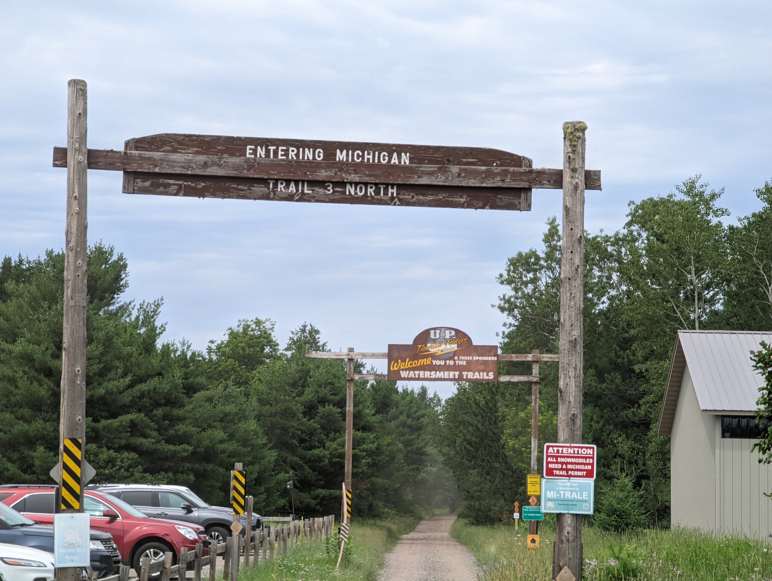  You do have direct access to to Michigan Trail 3, which takes you north to Watersmeet, Michigan, From Land O’ Lakes, Wisconsin.  Just make sure you have a Michigan OHV Pass. 