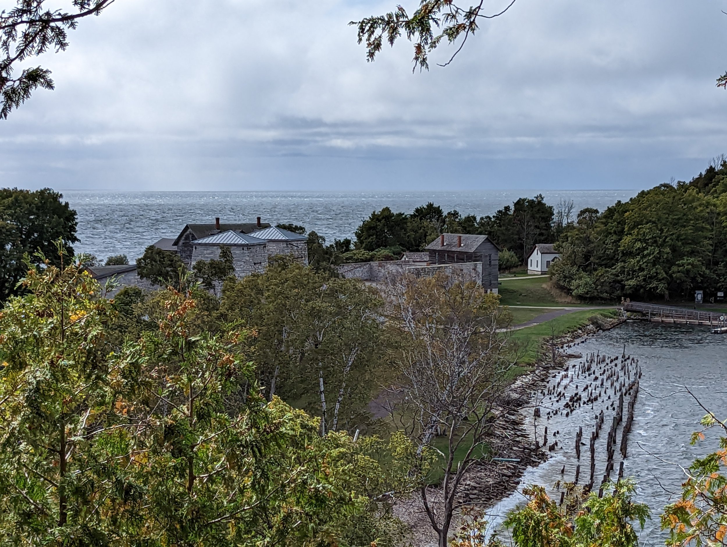  A view from the overlook at the Fayette State Park near Garden, Michigan on Sept. 28. 