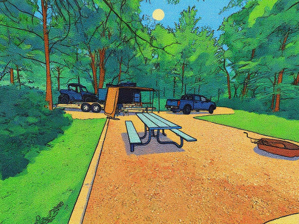 Morgan Lake, WI County Campground